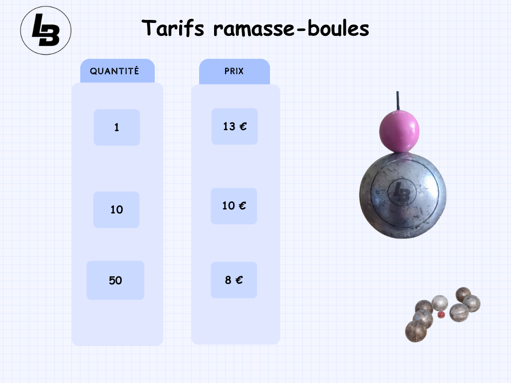 ramasse boule pétanque